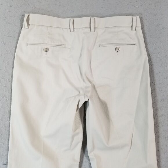 Dockers khaki chino pants men's 34x25 beige cotton Flex stretch preppy retro - Picture 7 of 11